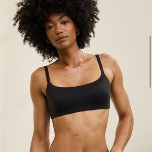 aerie Black Seamless Scoop Bralette